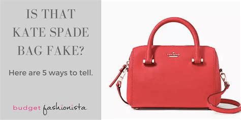 spot fake kate spade bag|kate spade authentication.